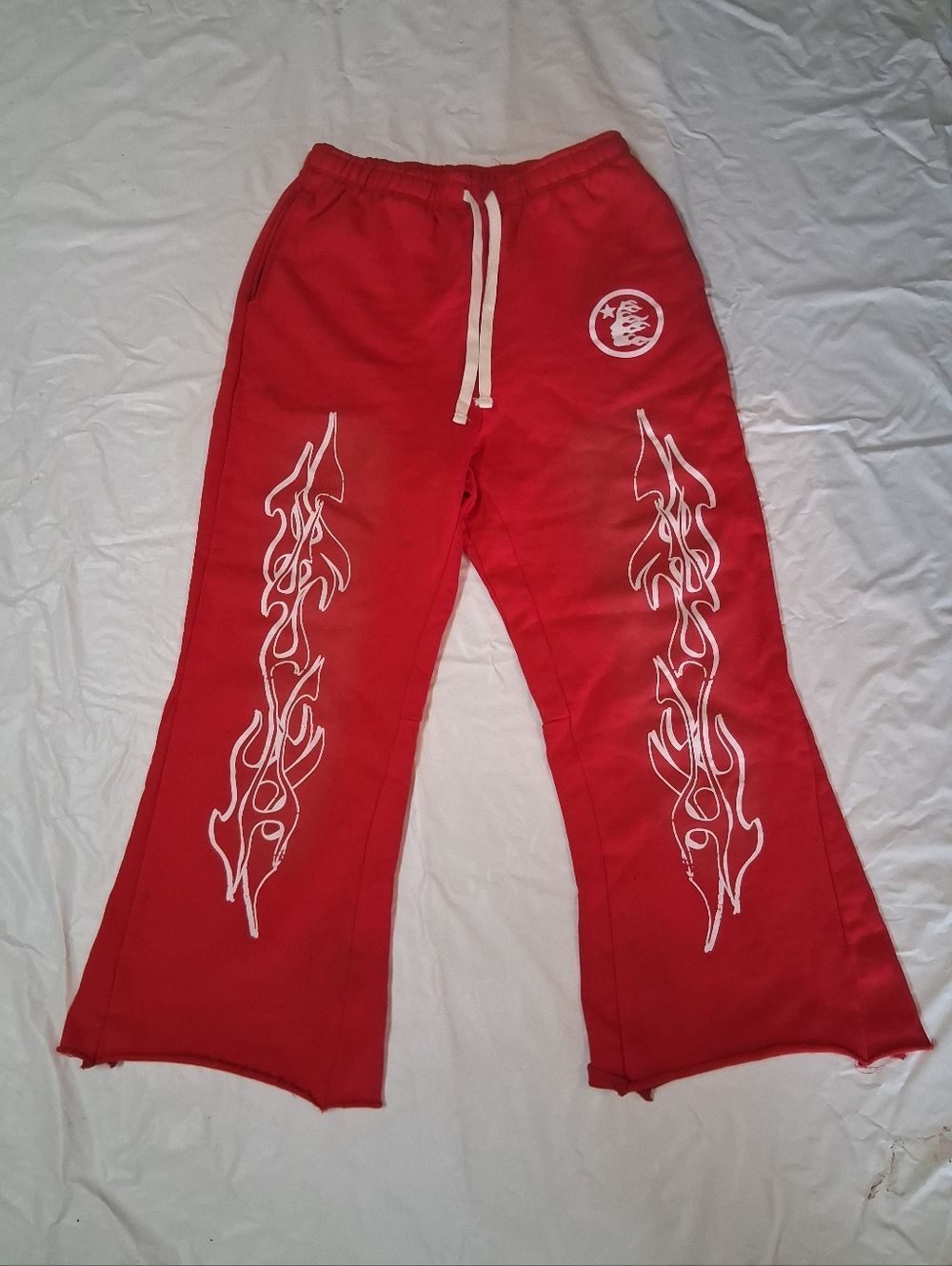 RED Hellstar Sweats Size Large (Worn Out Look) Brand New